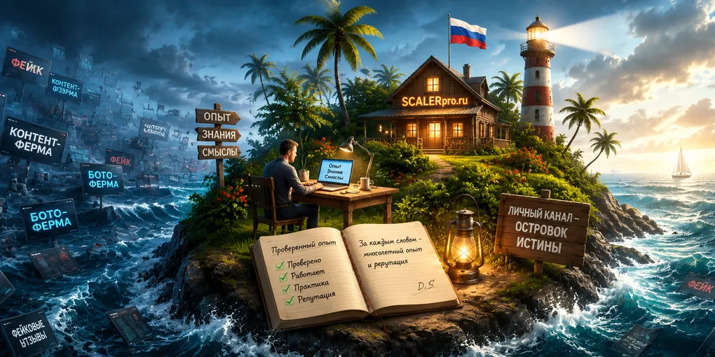 Можно ли верить интернету? Личный канал, как островок истины. @scalerPRO